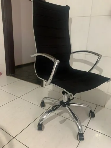 cadeira executiva couro giratória com rodinhas 450 rais zap 043 9 *