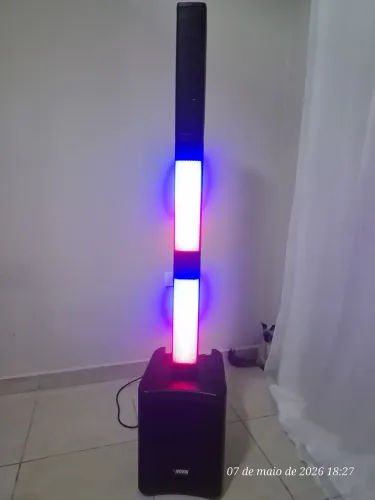 Oportunidade! Sistema de Som Torre Novik Stage 8 Pro 400W