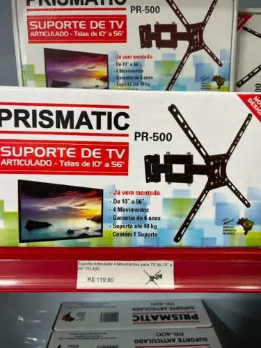 Suporte Articulado 4 Movimentos para TV de 10'' a 56''