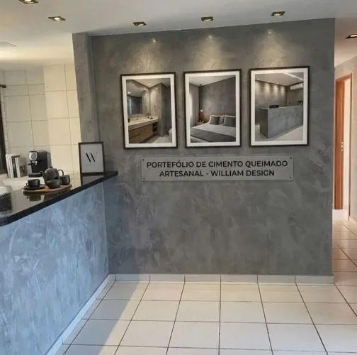 Cimento Queimado Moderno - Transforme seu Ambiente com a Tendência Industrial!