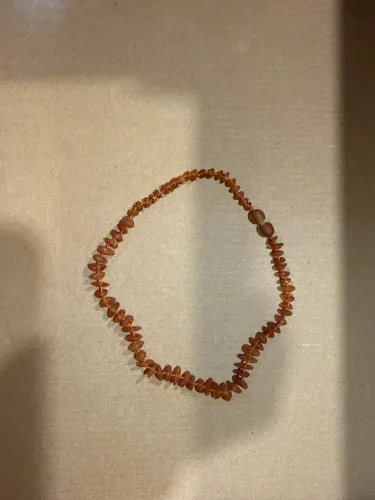 Colar ambre mel bebê 33cm nunca usado 