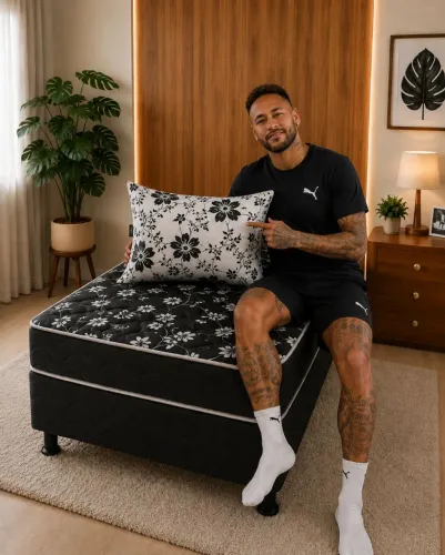 Cama de solteiro + 1 travesseiro de brinde 