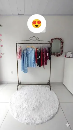 Arara de roupas retrô bronze