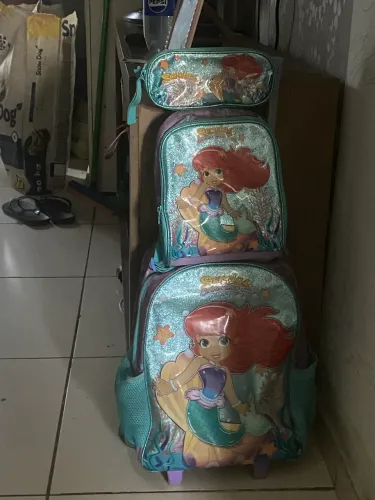 Kit mochila,escolar lancheira e estojo de lápis