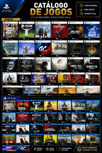 jogos ps4 e ps5 midia digital