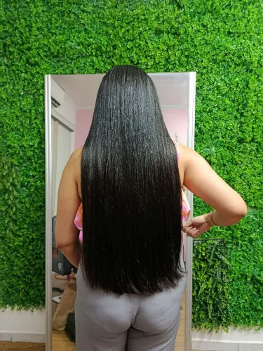 Cabelo já aplicado