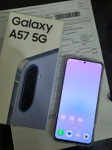Galaxy a57 128gb 8gb novo roxo