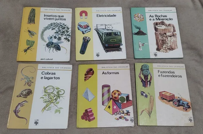 Coleção 6 livros anos 70 biblioteca das crianças