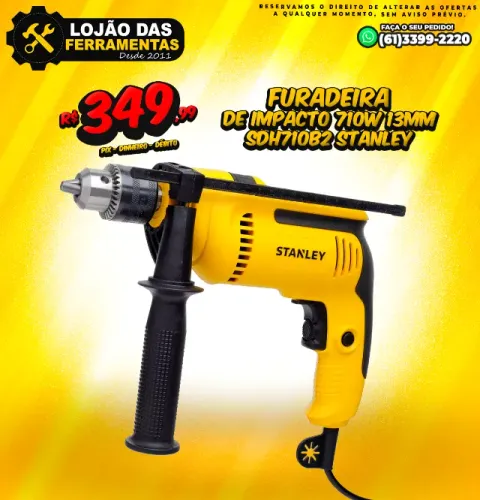 Furadeira de Impacto 710w 13mm SDH710B2 Stanley