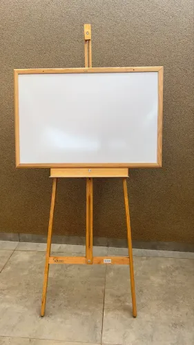Kit Cavalete Tripé 1,80m + Quadro Branco 60x90 Souza