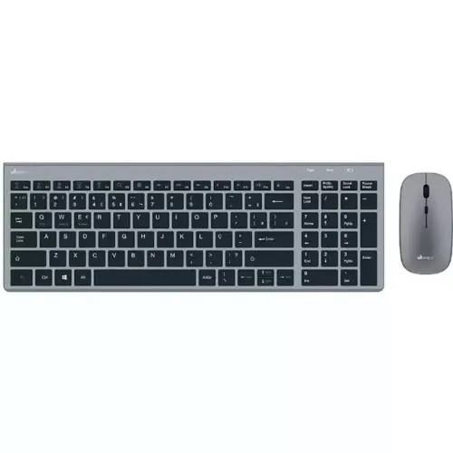 Teclado e Mouse sem Fio silencioso