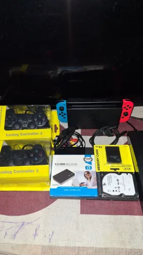 Ps2 tunado 60 jogos 2 controles (aceito cartão)