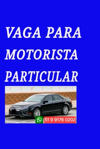 VAGA MOTORISTA, LEIA!