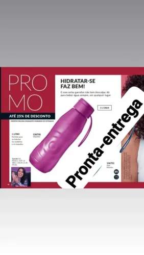 Garrafa de 1 litro da avon 