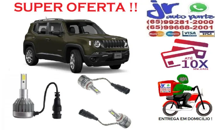 Lampada Ultra LED (Alta)Jeep Renagade  6000K 12V 24V