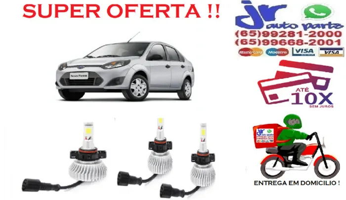 Lampada Ultra LED (Milha)Fiesta 6000K 12V 24V