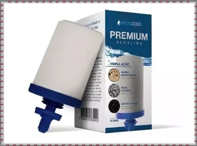 Vela Oasis tripla ação Oasis Premium Alcalina