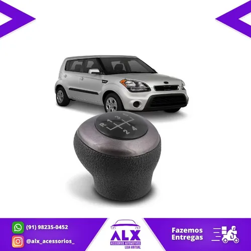 Manopla Bola Câmbio Kia Soul - NAT - Fácil instalação