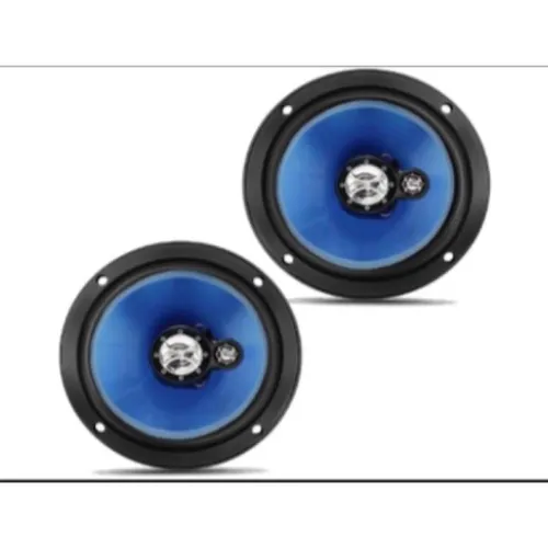 1 Par Alto-Falante Foxer Triaxial FZ.60 6" 2x60w RMS 4 Ohms Cone Azul Novo na Caixa