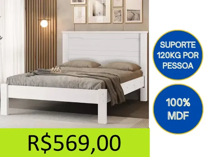 Cama de casal a pronta entrega