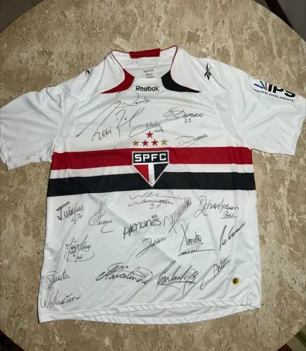 Camisa do Sao Paulo autografada!