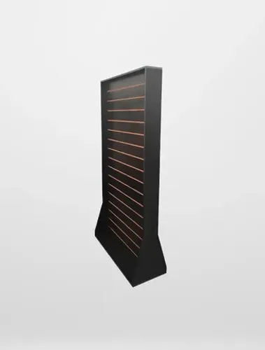 Painel canaleta preto de chão