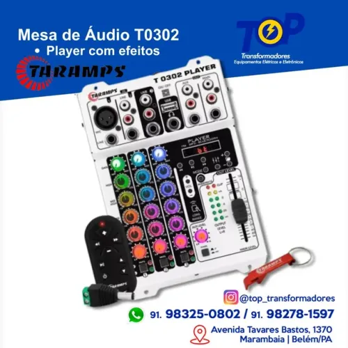 Mesa de áudio taramps T0302 player
