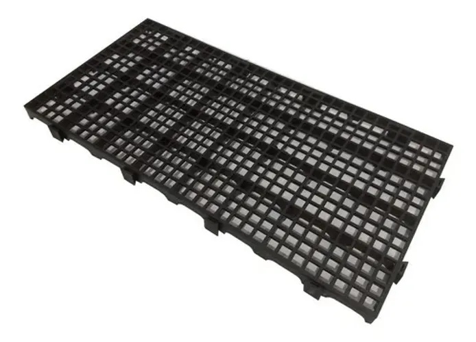 Pallet Estrado Palet de Plástico 25x50x2,5cm palete Preto