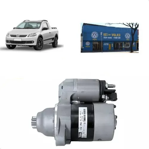 Motor de arranque 9 dentes original Valeo Saveiro G5 2009, 2010, 2012, 2012, 2013