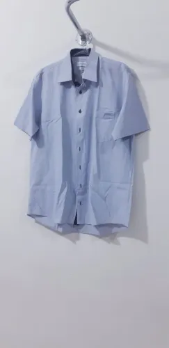 Camisa Social Masculina Azul Claro