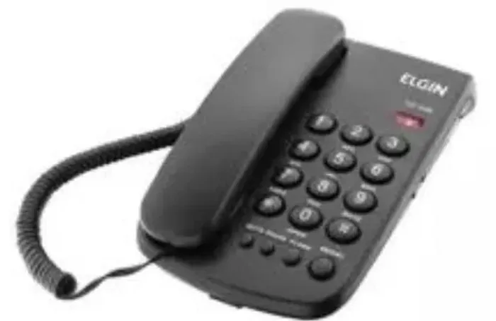 Telefone Fixo Elgin com Fio - Novo