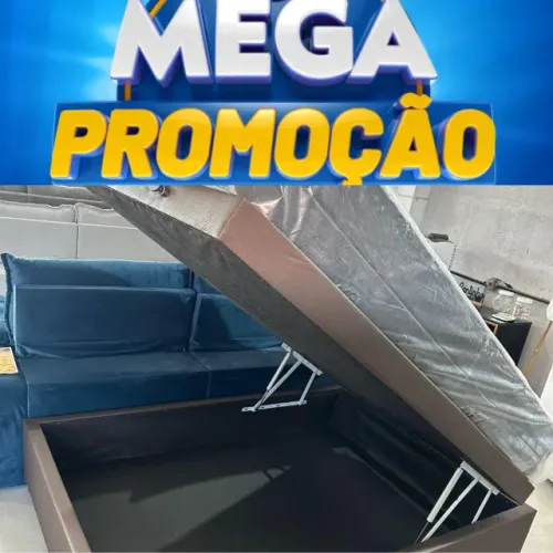 Bau casal promo black novo de fabrica