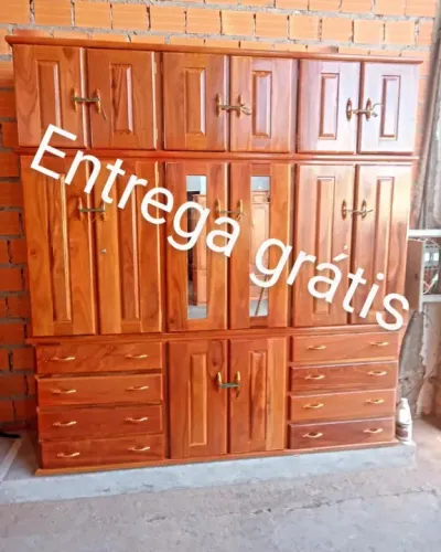 GUARDA ROUPA DE CASAL 6 PORTAS 100% MADEIRA NOVO!