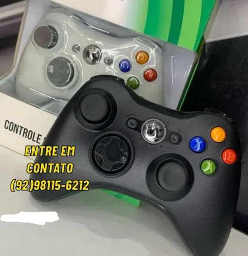 Controle xbox 360 sem fio Entregas 9h as 22h