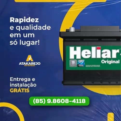 Baterias para Carro!! Com Entrega e Instalação Grátis em Toda Fortaleza.