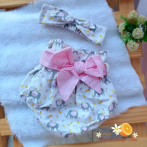 Tapa fraldas + faixinha