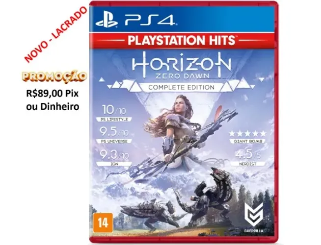 Jogo Novo Lacrado Original Horizon Zero Dawn Complete Edition - PS4 PlayStation Disco Midi