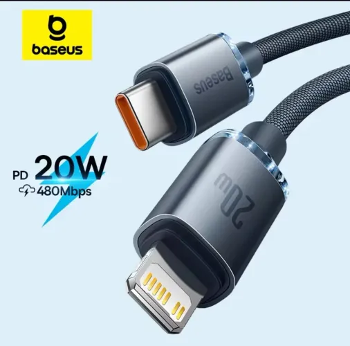 Cabo Baseus Tipo C pd 20w para iPhone