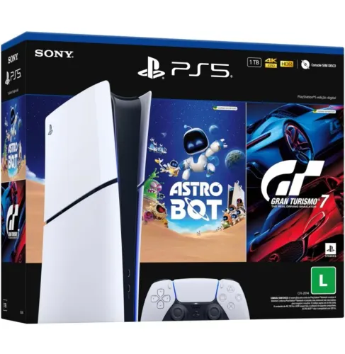PlayStation 5 Digital Edition + Astro Bot e Gran Turismo 7