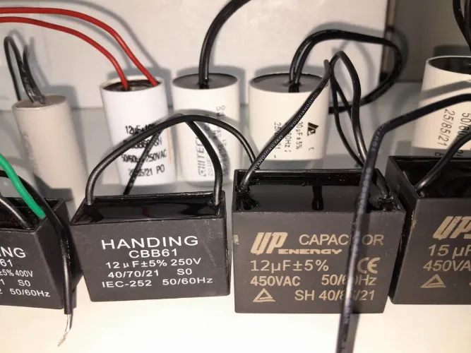 Capacitores para ventiladores, bomba d'água e motores atacado e varejo 