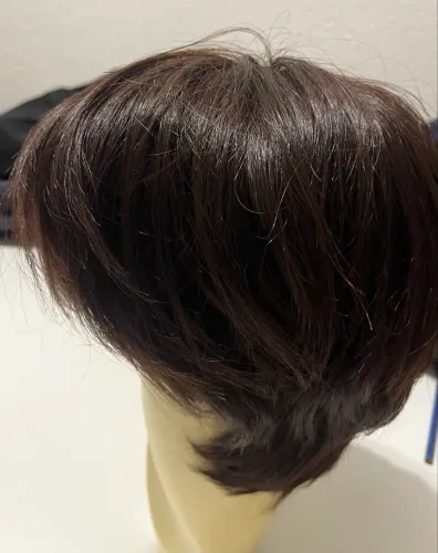Peruca de cabelo humano. Regulável. Pouquíssimo uso.