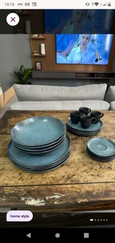 Pratos cerâmica luxo da Tok stok 