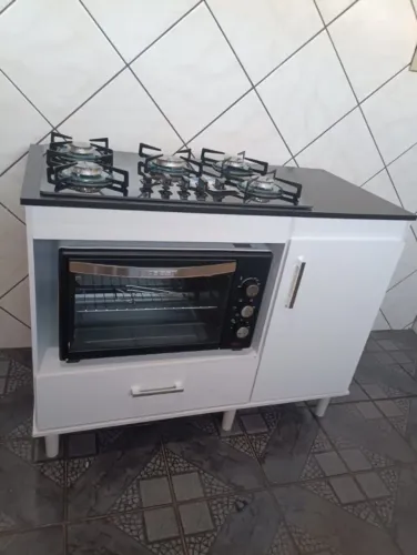 Balcão pra Cooktop 5 Bocas LP - Já Entrega e Monta
