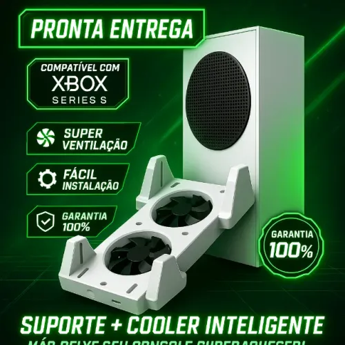 Suporte + Cooler Inteligente Compatível com Xbox Series S