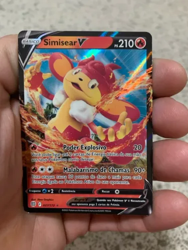 Carta Pokémon Simisear V - 027/172