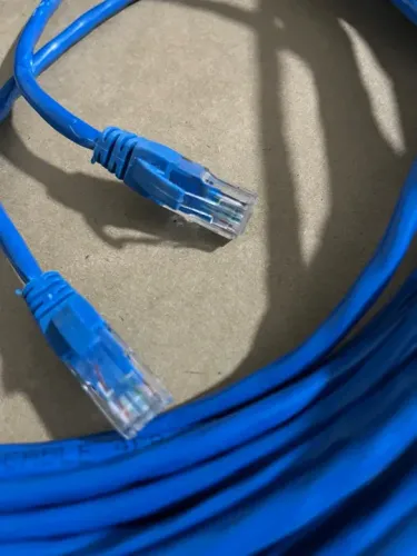 Cabo de rede RJ45 Cat6 azul 15 metros 