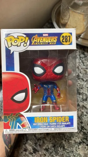 Funko Pop! Homem Aranha Aranha de Ferro Ultimato 287 Original Colecionável