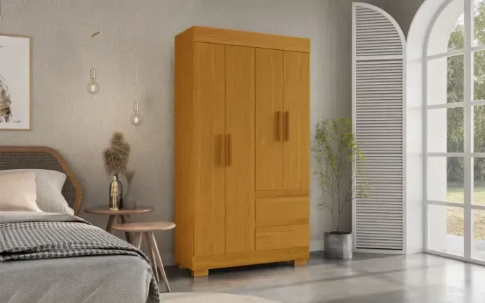 **Guarda Roupa Maya 4 Portas - pronta entrega