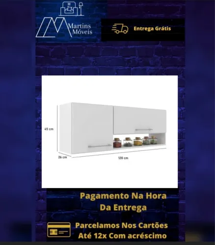 GRANDE PROMOÇÃO ARMÁRIO AÉREO ALANA ENTREGA GRATIS