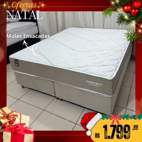 Cama Box Queen Molas Ensacadas Ofertas de Natal